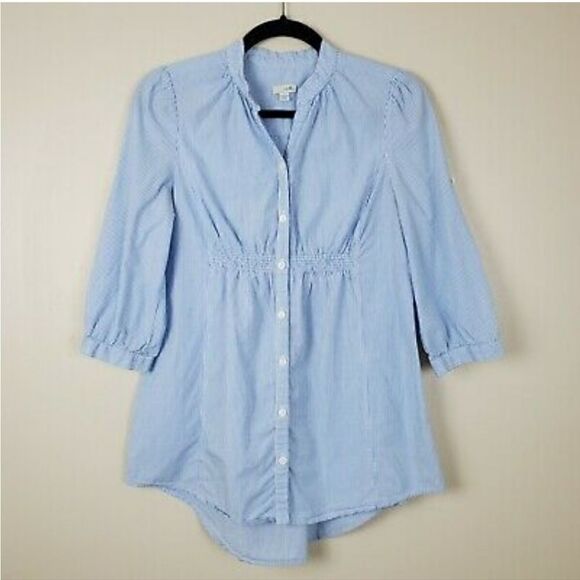 Anthropologie Odille Striped Cotton Blouse - Picture 6 of 15